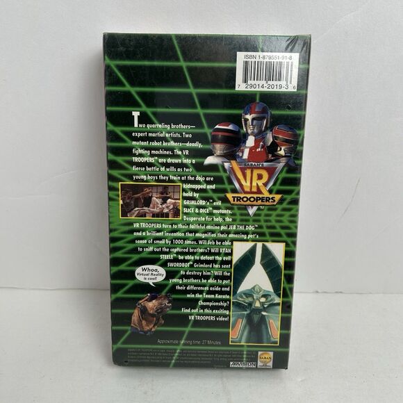 Saban's VR Troopers  Oh Brother (VHS, 1994)  Rare NEW Sealed VCR Tape - Picture 2 of 6